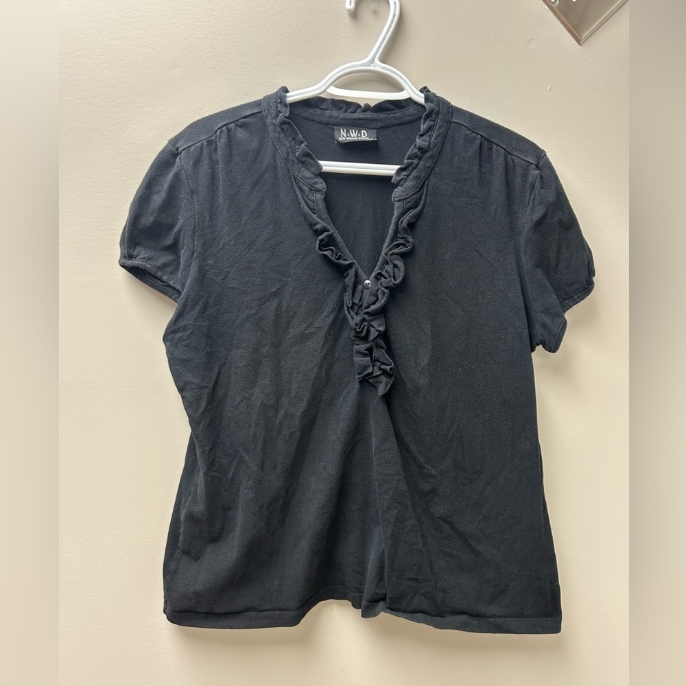 N.W.D New Women Design Black T Shirt